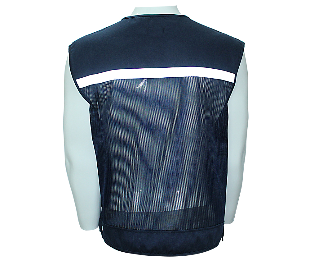 Áo Gile 4 túi hộp vải + lưới - Mầu tím than