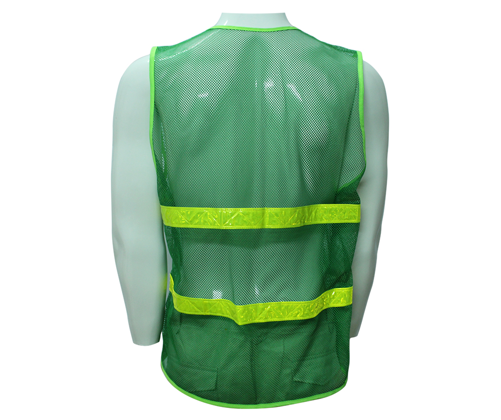 Áo lưới phản quang - Mầu xanh môi trường